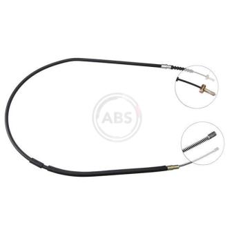 Tirette à câble, frein de stationnement A.B.S. K11636 pour SEAT TERRA 2.4 - 140cv