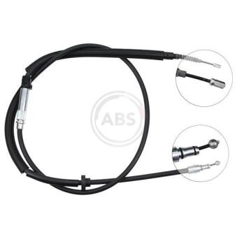 Tirette à câble, frein de stationnement A.B.S. K11736 pour AUDI A6 2.4 quattro - 156cv