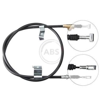 Tirette à câble, frein de stationnement A.B.S. K11798 pour NISSAN PRIMERA 1.6 - 102cv