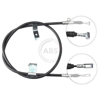 Tirette à câble, frein de stationnement A.B.S. K11807 pour NISSAN PRIMERA 1.6 - 102cv