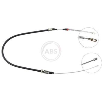 Tirette à câble, frein de stationnement A.B.S. K12087 pour BMW Série 5 1.2 - 60cv