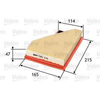 Filtre à air VALEO OEM 13727529261