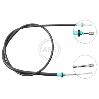 Tirette à câble, frein de stationnement A.B.S. K13006 pour DACIA LOGAN 1.4 - 75cv