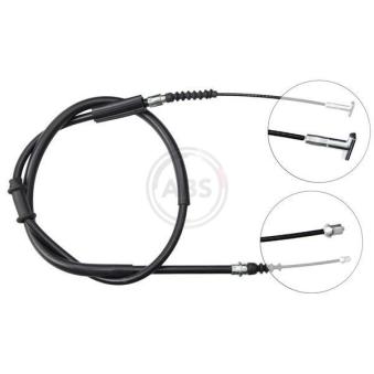 Tirette à câble, frein de stationnement A.B.S. K13658 pour OPEL CAMPO 2.0 20VT - 220cv