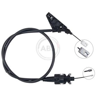 Tirette à câble, frein de stationnement A.B.S. K14211 pour VOLVO V70 3.0 V6 - 218cv