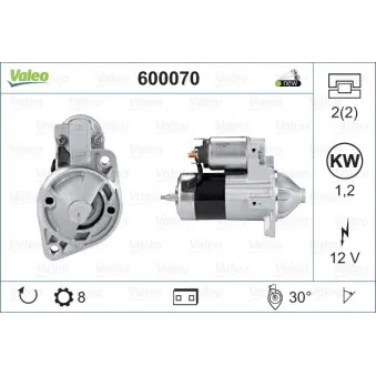 Démarreur VALEO OEM 3610038050