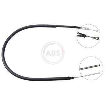 Tirette à câble, frein de stationnement A.B.S. K16517 pour VOLKSWAGEN GOLF 2.2 HDI - 170cv