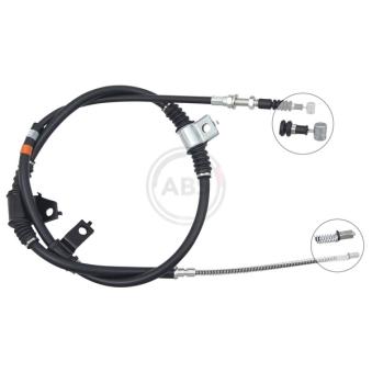 Tirette à câble, frein de stationnement A.B.S. K17546 pour KIA CARNIVAL 2.5 CRDi - 110cv