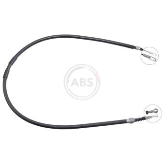 Tirette à câble, frein de stationnement A.B.S. K17556 pour ABARTH PUNTO 1.9 TDI - 110cv