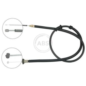 Tirette à câble, frein de stationnement A.B.S. K18217 pour FIAT PANDA 1.2 LPG - 60cv