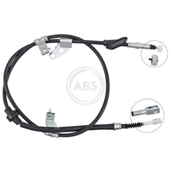 Tirette à câble, frein de stationnement A.B.S. K19825 pour HONDA CIVIC 1.8 16V - 169cv