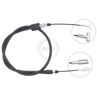 Tirette à câble, frein de stationnement A.B.S. K19844 pour IVECO DAILY 49-12 V 116cv