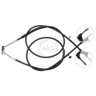 Tirette à câble, frein de stationnement A.B.S. K19905 pour FORD FOCUS 1.8 Flexifuel - 125cv