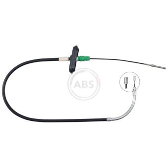 Tirette à câble, frein de stationnement A.B.S. K19991 pour AUDI A5 Cooper D - 116cv