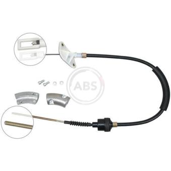 Tirette à câble, commande d'embrayage A.B.S. K27510 pour FIAT 500 1.3 D Multijet - 78cv