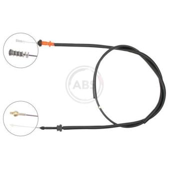 Câble d'accélération A.B.S. K37130 pour VOLKSWAGEN GOLF 1.4 16V - 75cv