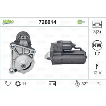 Démarreur VALEO OEM 7701351392