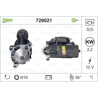 Démarreur VALEO OEM 5802M5