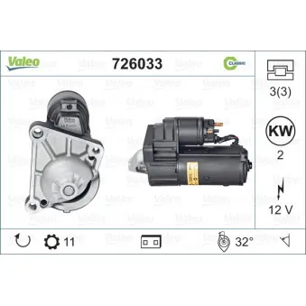 Démarreur VALEO OEM 7700113209