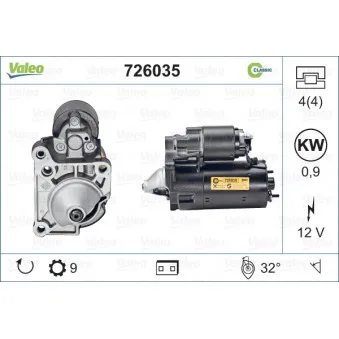 Démarreur VALEO OEM 7701352210