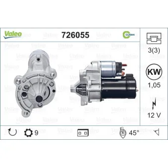 Démarreur VALEO OEM 5802CS