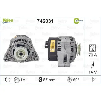Alternateur VALEO OEM 5705F9