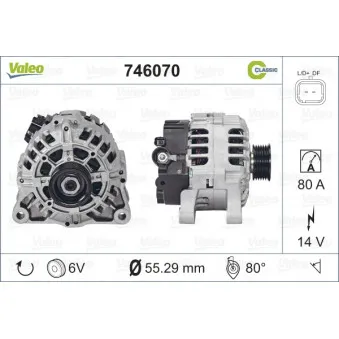 Alternateur VALEO OEM 57055b