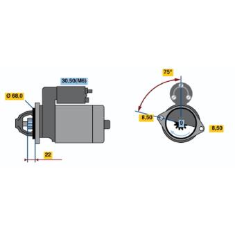 Démarreur BOSCH OEM 25182244