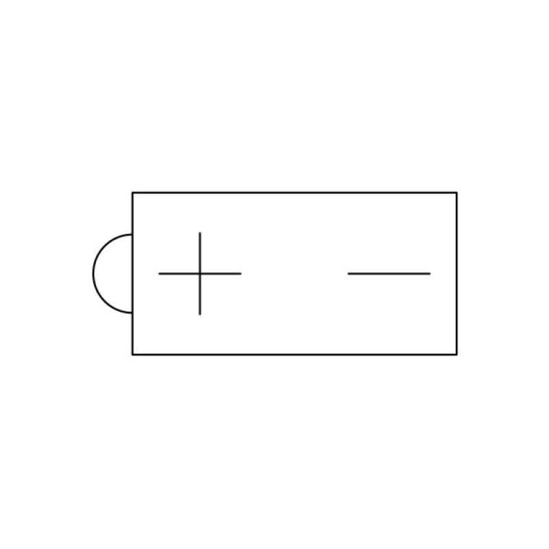 Batterie de démarrage BOSCH 0 092 M40 550 - Visuel 1