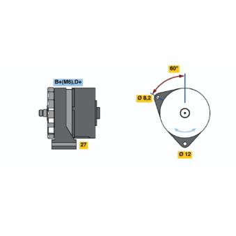 Alternateur BOSCH 0 120 488 102