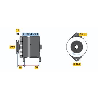 Alternateur BOSCH OEM 98417133