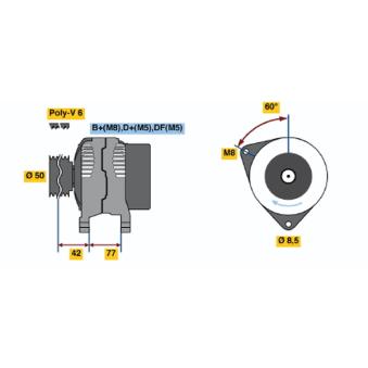 Alternateur BOSCH OEM 1135454