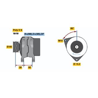 Alternateur BOSCH OEM 046903015FX