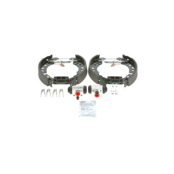 Jeu de mâchoires de frein BOSCH 0 204 114 707 pour FORD FIESTA 1.5 TDCi - 120cv