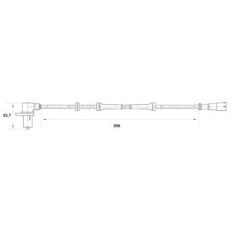 Capteur, vitesse de roue BOSCH 0 265 006 442