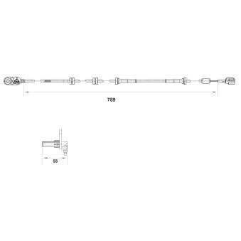 Capteur, vitesse de roue BOSCH OEM 47900AV700