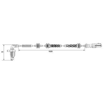 Capteur, vitesse de roue BOSCH OEM 8200457358