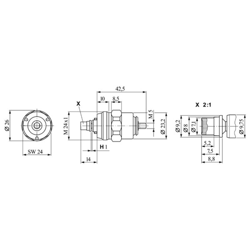Dispositif d'arrêt, système d'injection BOSCH 0 330 106 012 - Visuel 1