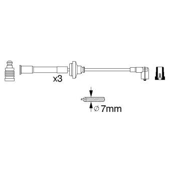 Kit de câbles d'allumage BOSCH 0 356 912 880
