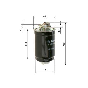 Filtre à carburant BOSCH OEM 1H0127401C