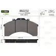 VALEO 882232 - Jeu de 4 plaquettes de frein avant