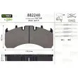 VALEO 882248 - Jeu de 4 plaquettes de frein arrière