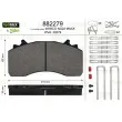 VALEO 882279 - Jeu de 4 plaquettes de frein avant