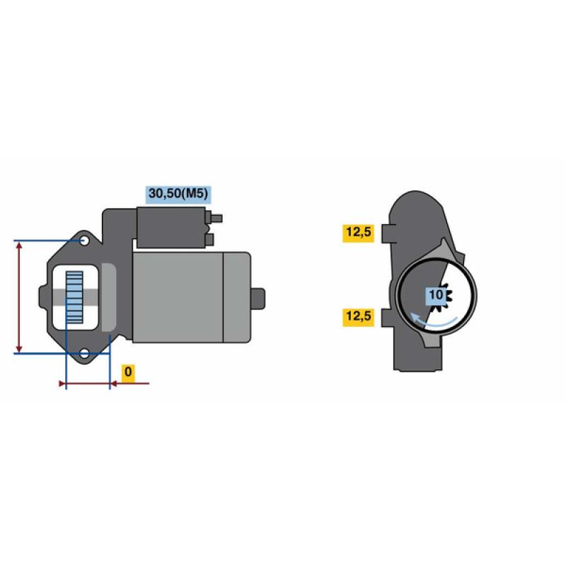 Démarreur BOSCH 0 986 023 480 - Visuel 1
