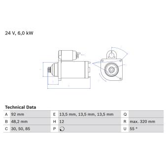 Démarreur BOSCH [0 986 025 900]