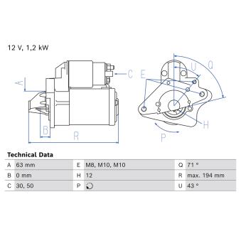 Démarreur BOSCH 0 986 026 060
