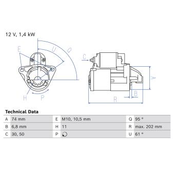 Démarreur BOSCH 0 986 026 690