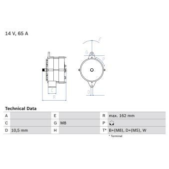 Alternateur BOSCH OEM A187873