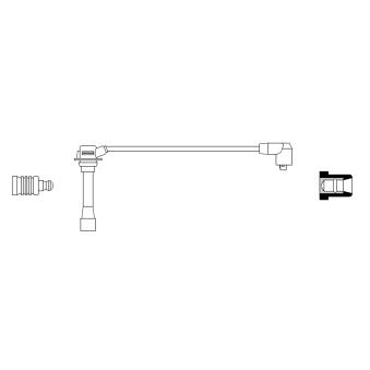 Câble d'allumage BOSCH 0 986 356 257