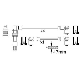 Kit de câbles d'allumage BOSCH [0 986 356 309]